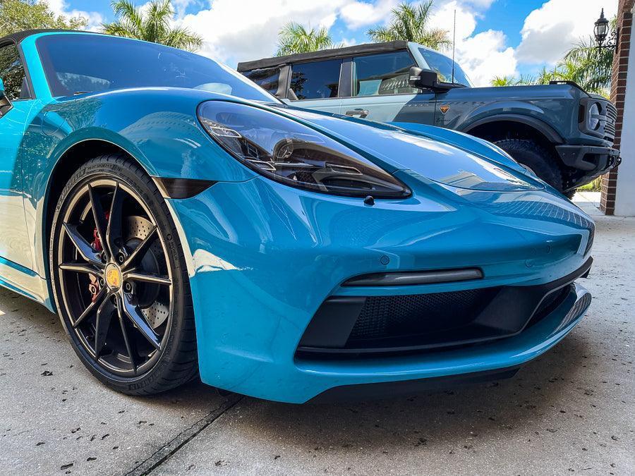 Front Sidemarker Overlays - 12-18 911 (991) / 16-25 Boxster & Cayman (718) StickerFab