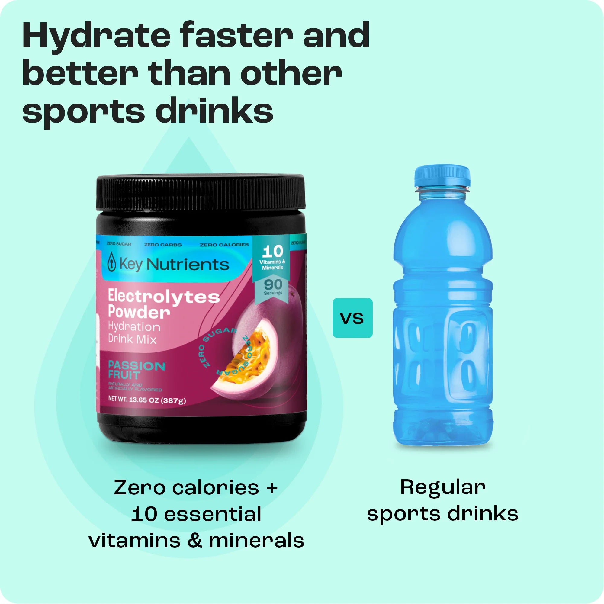 Electrolyte Recovery Plus Powder (Sugar-Free) Key Nutrients