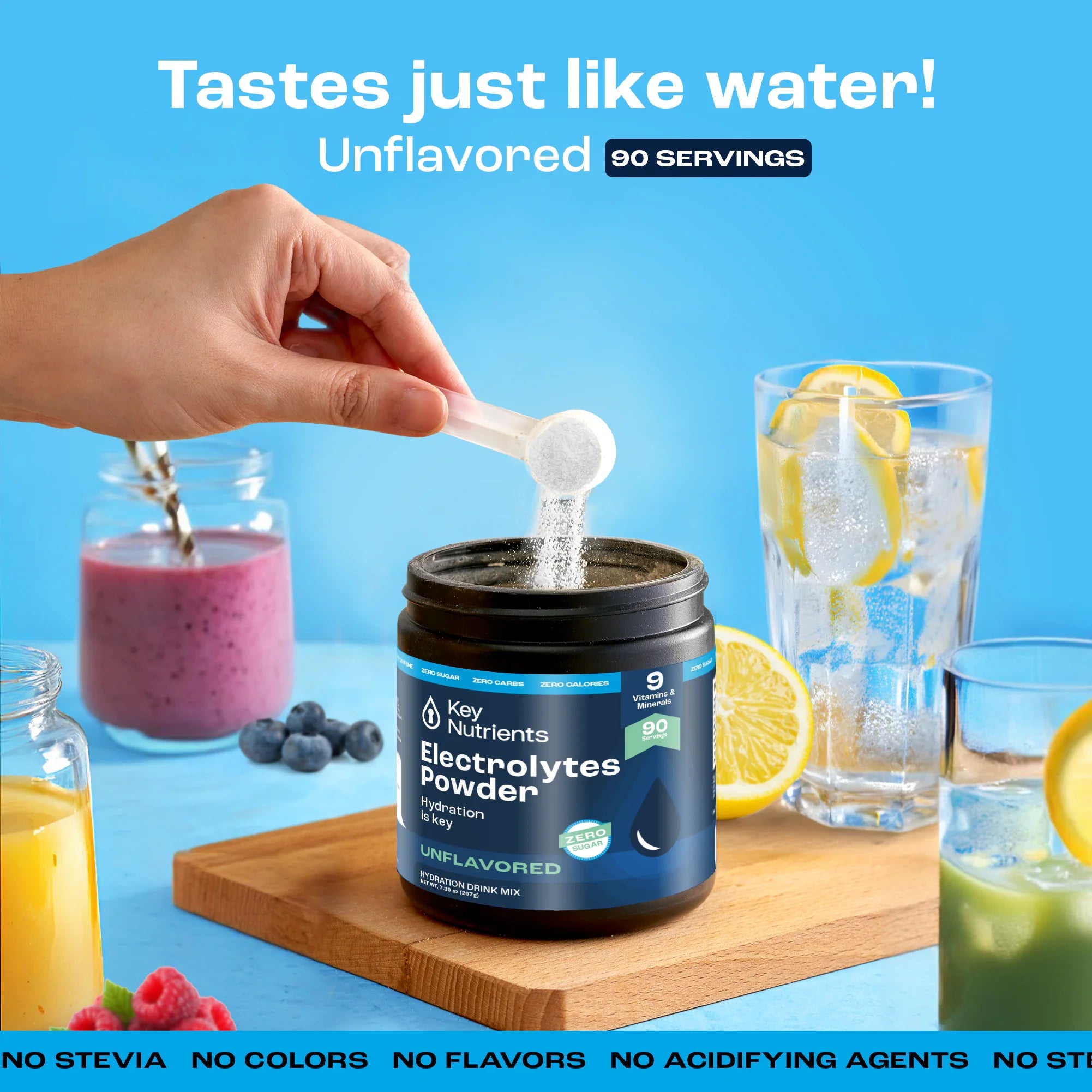 Electrolyte Recovery Plus Powder (Sugar-Free) Key Nutrients
