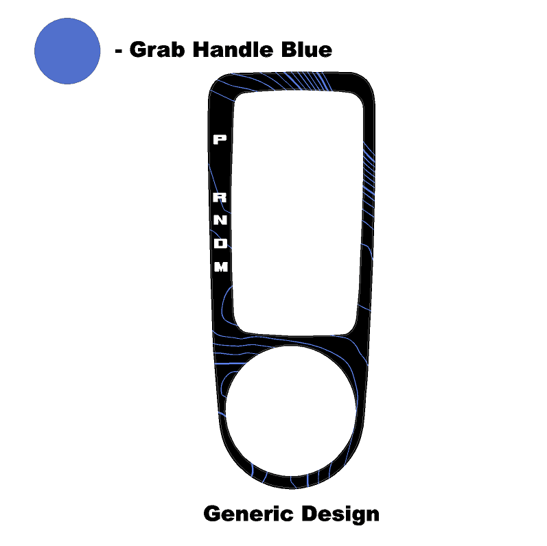 Topo Automatic Shifter Overlay (Printed Series) - 2021+ Bronco Automatic StickerFab