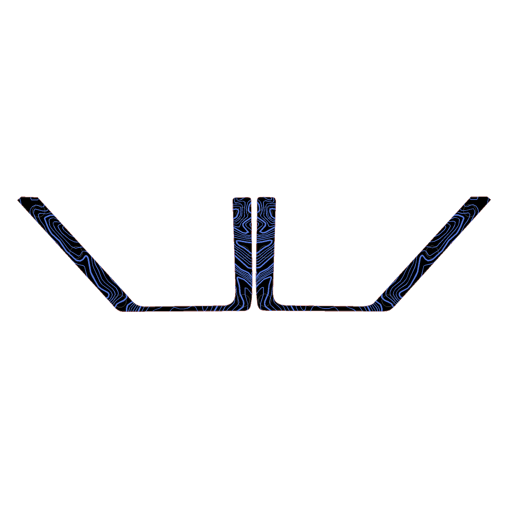 Topo Rear Door Net Trim Overlay Kit (Printed Series) - 2021+ Bronco StickerFab