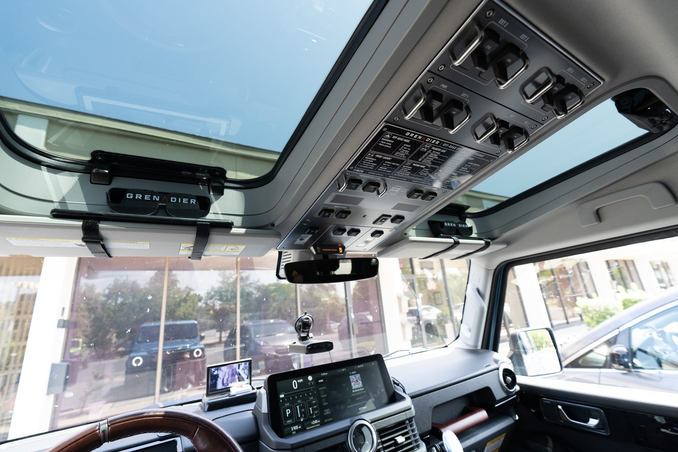 Overhead Control Panel Offroad Operation Reference Plate - 2024+ Grenadier / Quartermaster StickerFab