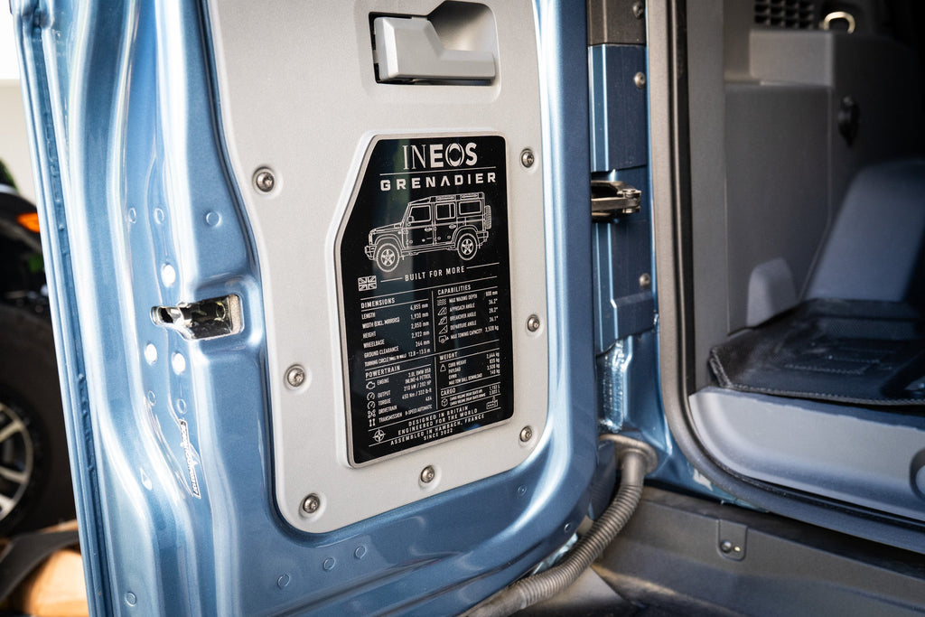 Spec Plate for Cargo Door - 2024+ Grenadier Station Wagon StickerFab