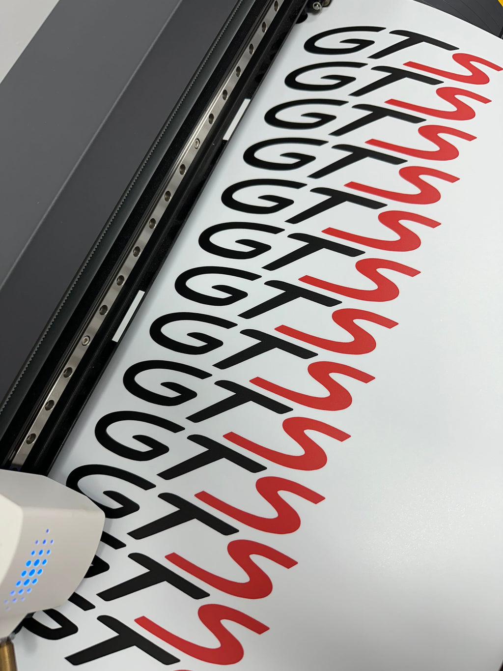 "GTS" Door Vinyl Logo Emblems for Porsche Vehicles (Boxter, Cayman, 911, Macan, Cayenne, Panamera) StickerFab