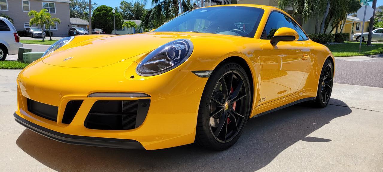 "GTS" Door Vinyl Logo Emblems for Porsche Vehicles (Boxter, Cayman, 911, Macan, Cayenne, Panamera) StickerFab