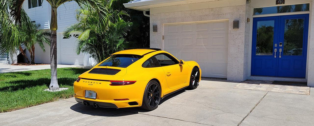 "GTS" Door Vinyl Logo Emblems for Porsche Vehicles (Boxter, Cayman, 911, Macan, Cayenne, Panamera) StickerFab
