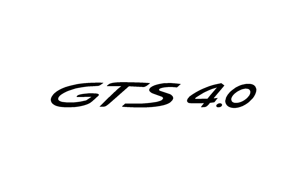 "GTS" Door Vinyl Logo Emblems for Porsche Vehicles (Boxter, Cayman, 911, Macan, Cayenne, Panamera) StickerFab