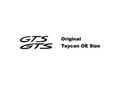 "GTS" Door Vinyl Logo Emblems for Porsche Vehicles (Boxter, Cayman, 911, Macan, Cayenne, Panamera) StickerFab