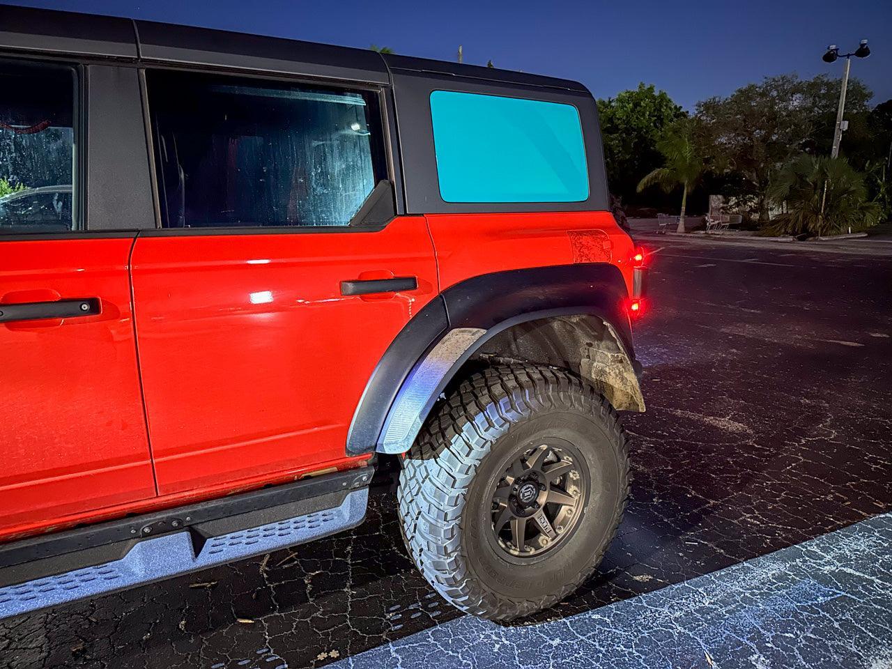 Hardtop Side Window Blackout Overlays - 2021+ Bronco 4 Door StickerFab