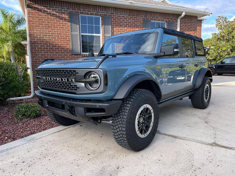 Headlight Bucket Inlays - 2021+ Bronco Badlands / WildTrak / First Edition StickerFab