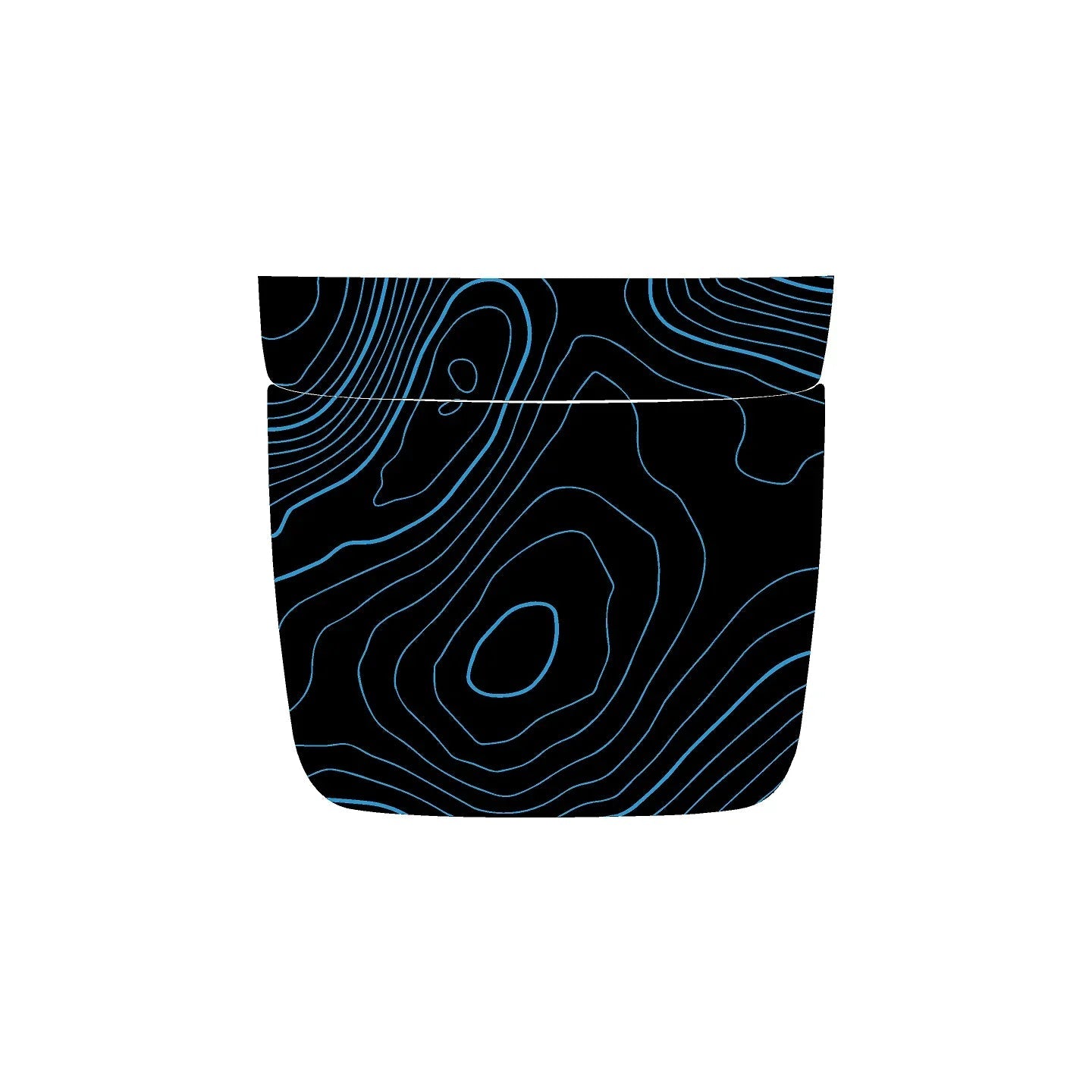 Topographic Rear Center Console Panel Protection - 2024+ Land Cruiser StickerFab