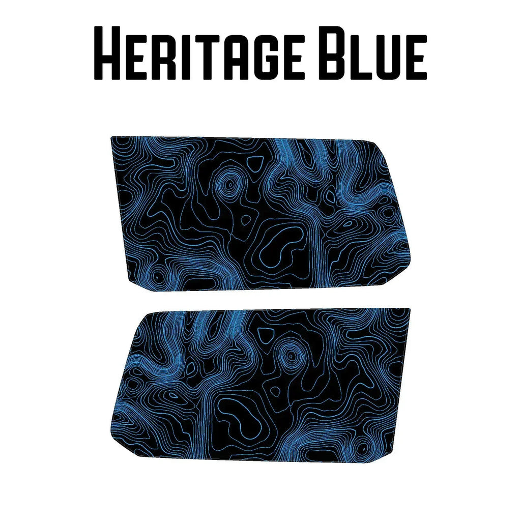 Topographic Rear Window Map Overlays V3 (Perforated) - 2025+ 4Runner StickerFab