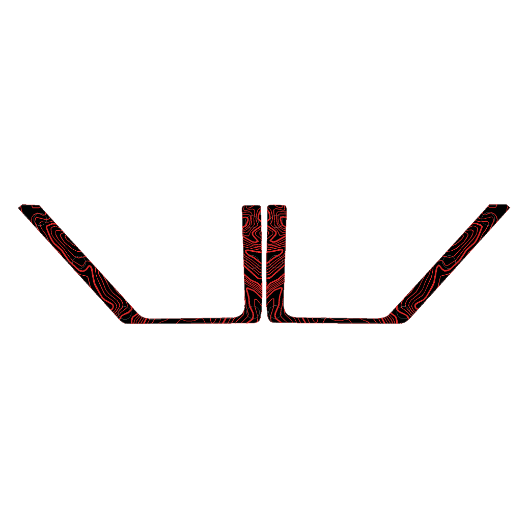 Topo Rear Door Net Trim Overlay Kit (Printed Series) - 2021+ Bronco StickerFab