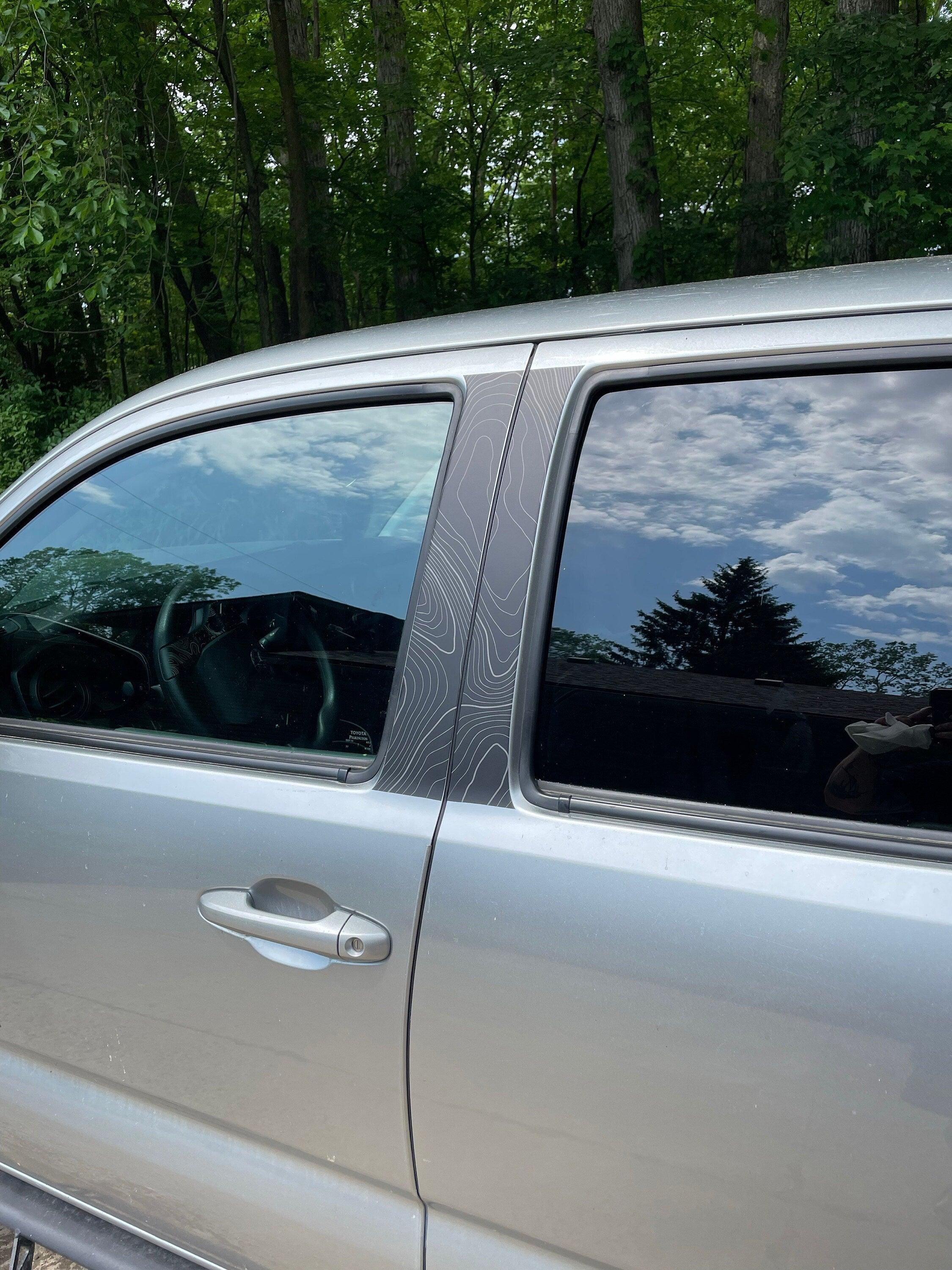 Topo B Pillar Overlays - 2016-2023 Tacoma Double Cab StickerFab