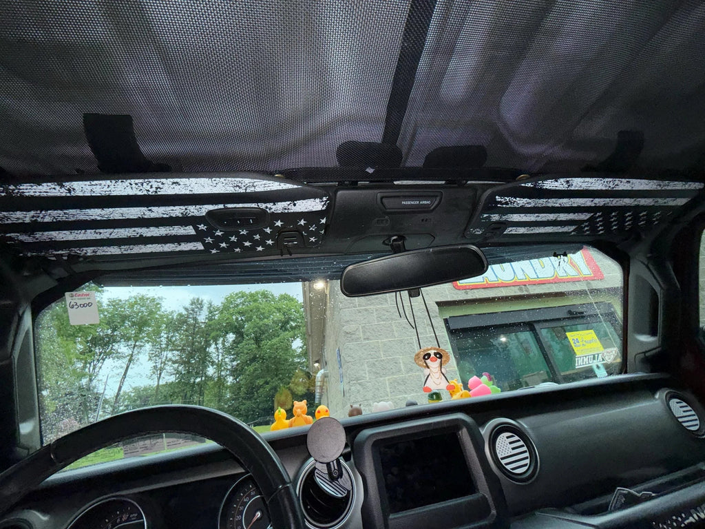 Freedom Series Sun Visor Overlays - 2018+ Wrangler JL / Gladiator JT StickerFab