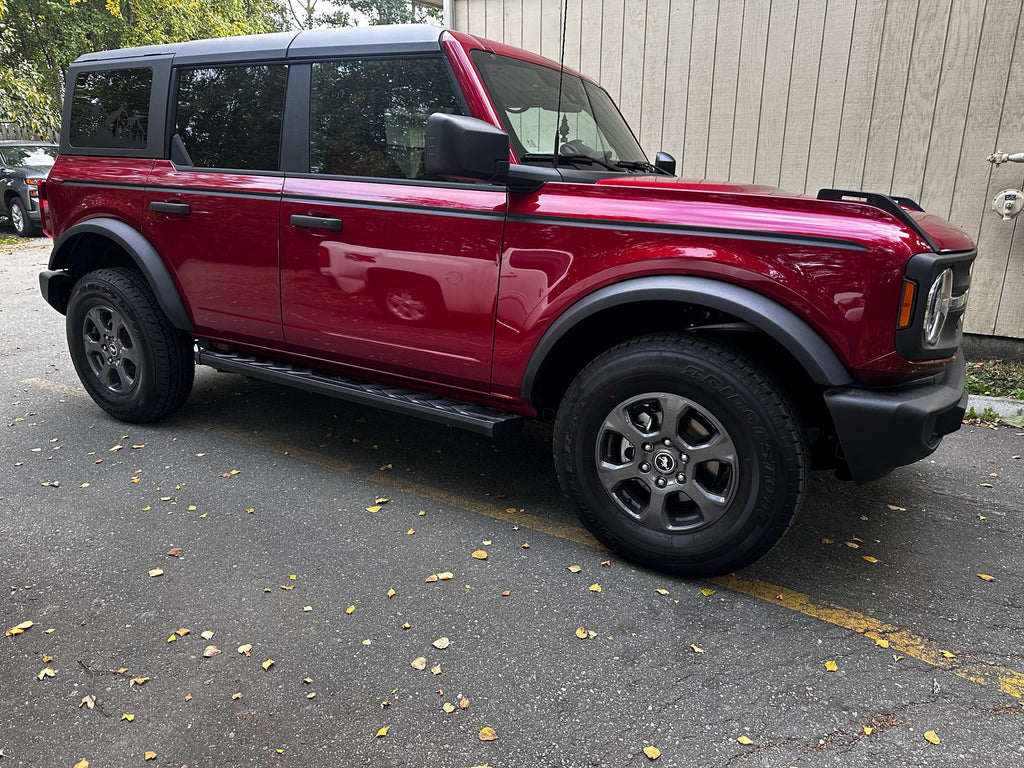 Solid Color Upper Door Spear Stripe Kit - 2021+ Bronco 4 Door (non-Raptor) StickerFab
