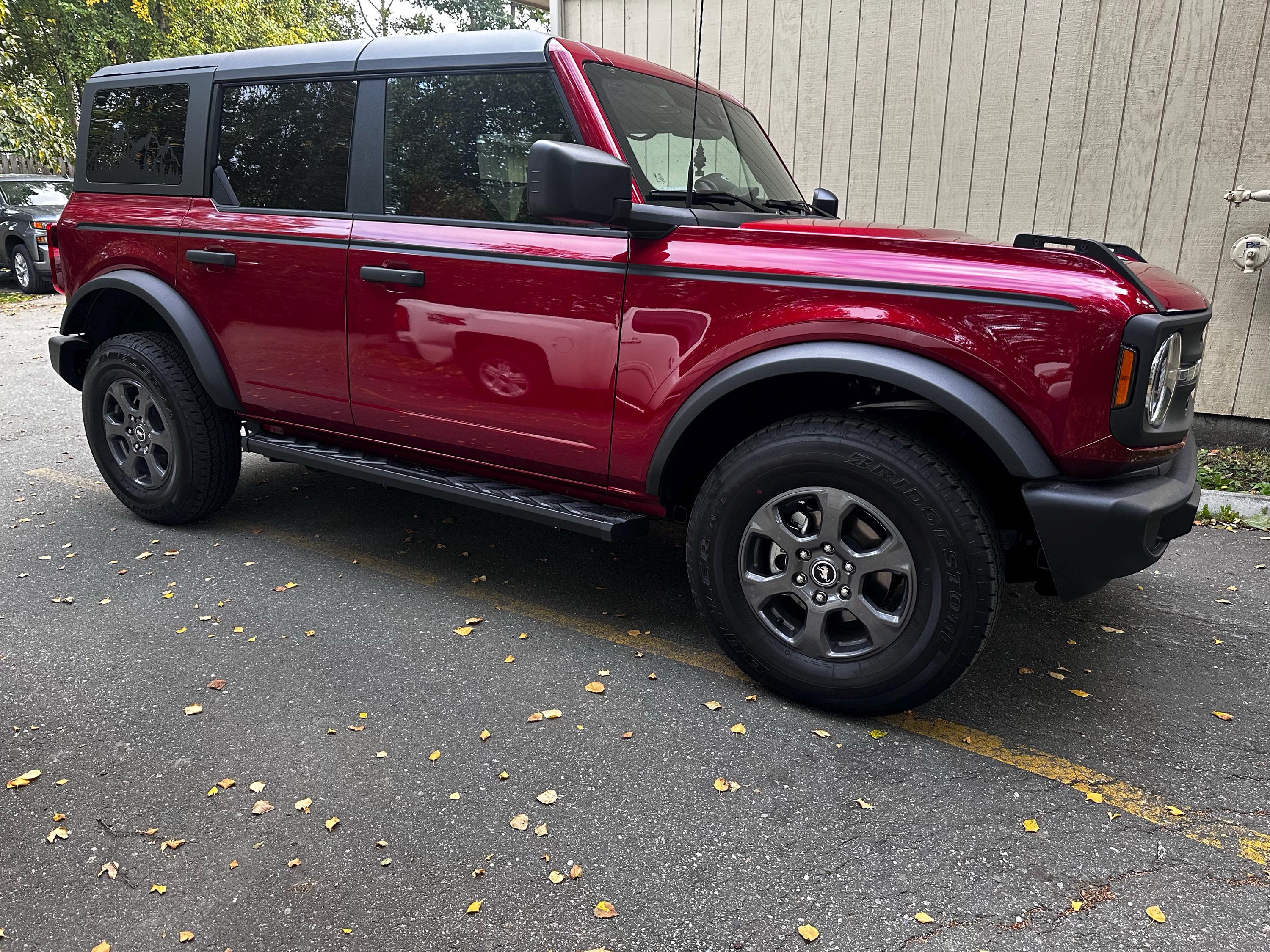 Solid Color Upper Door Spear Stripe Kit - 2021+ Bronco 4 Door (non-Raptor) StickerFab