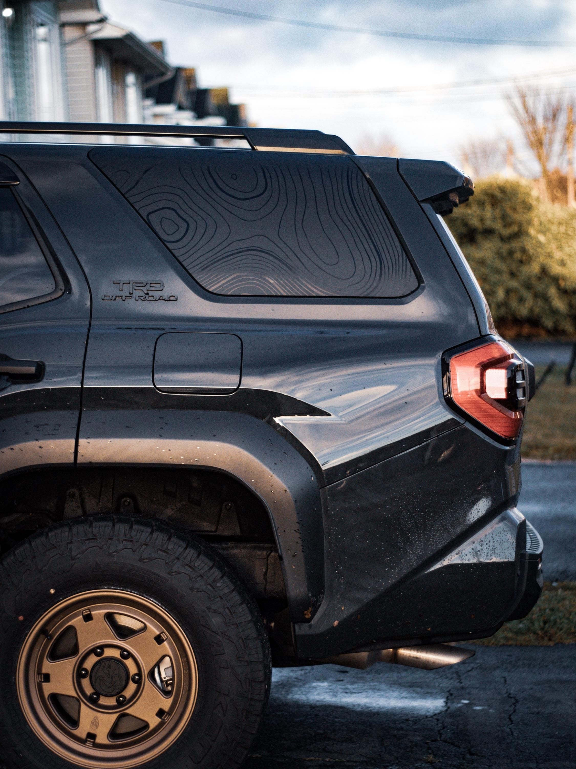 Topographic Rear Window Overlay V2 - 2025+ 4Runner StickerFab