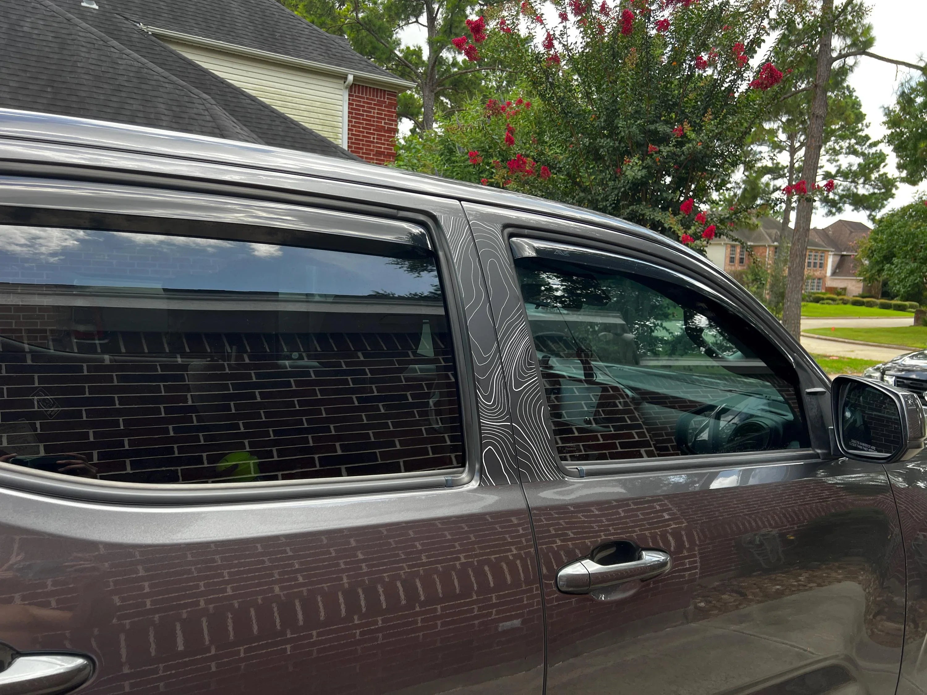 Topo B Pillar Overlays - 2016-2023 Tacoma Double Cab StickerFab