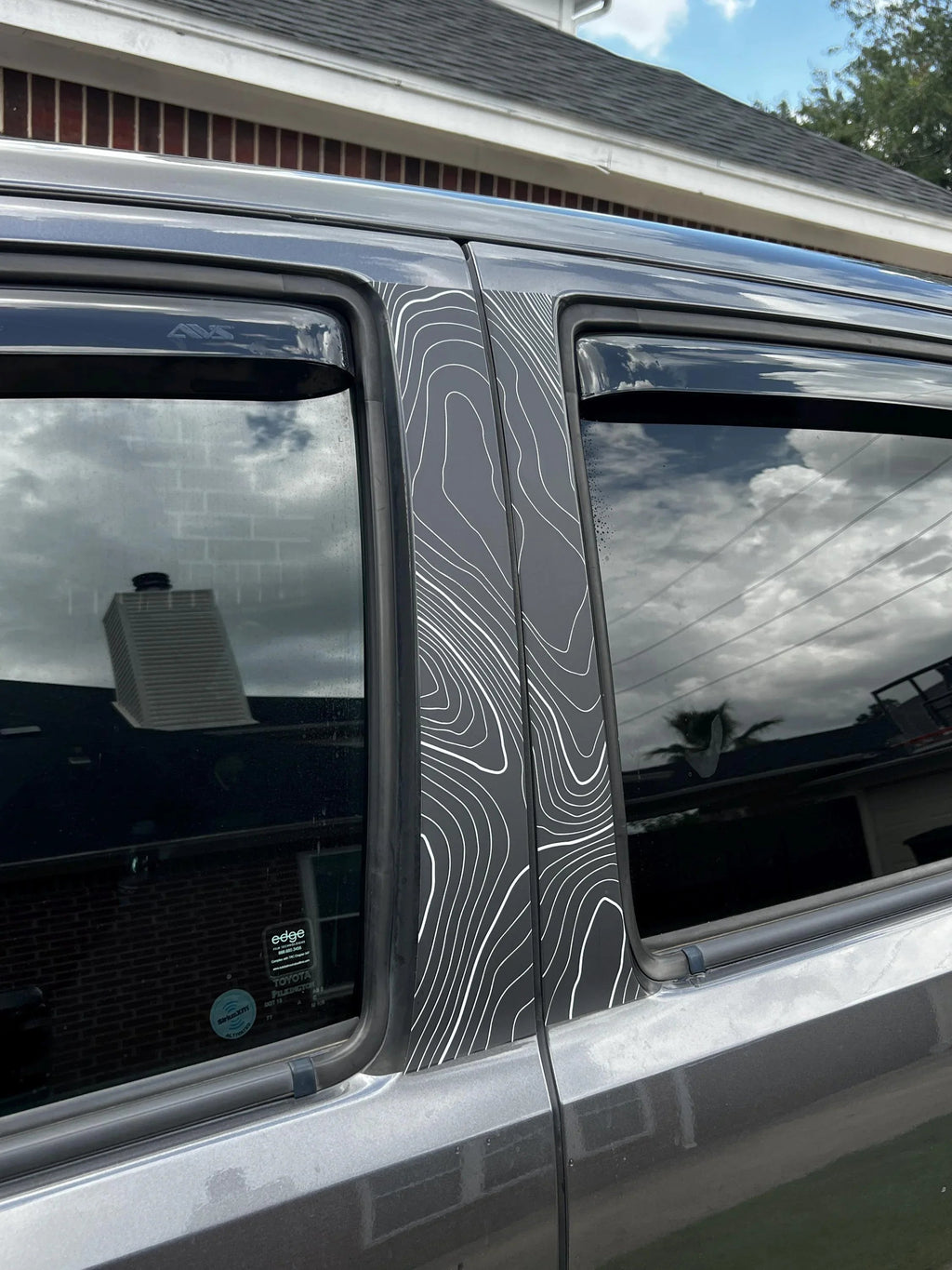 Topo B Pillar Overlays - 2016-2023 Tacoma Double Cab StickerFab