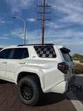Checkered Flag Rear Window Overlays - 2025+ 4Runner StickerFab