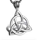 Silver or Black Celtic Irish Knot Woman Mens Necklace Pendant Chain Super Thick Cast Large Cross Vintage Filigree Viking Heavy Chain Jewelry Saint Michaels Jewelry