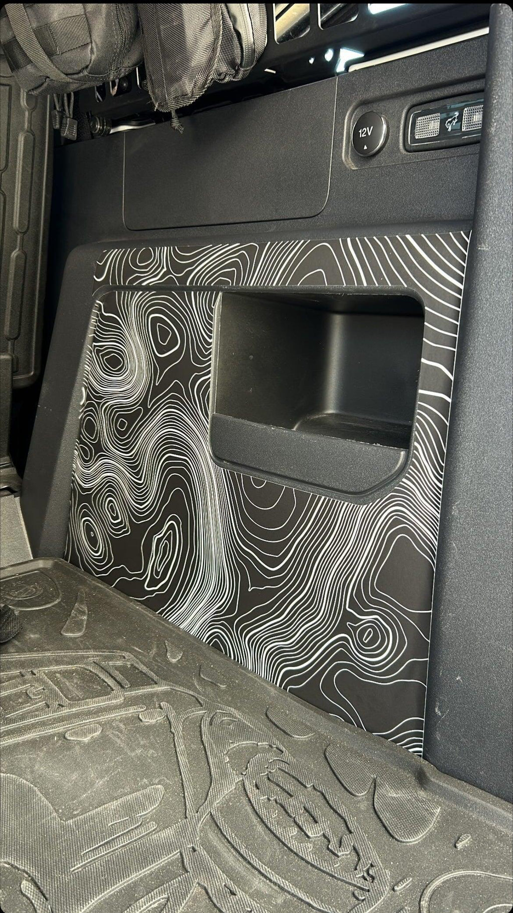 Topo Cargo Area Overlay Kit Part 1 (Printed Series) - 2021+ Bronco 4 Door StickerFab
