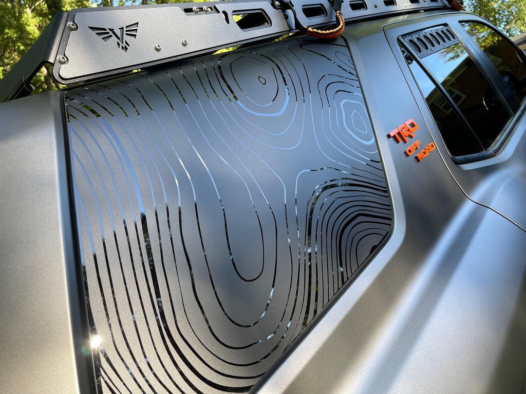 Topographic Rear Window Overlay V2 - 2025+ 4Runner StickerFab