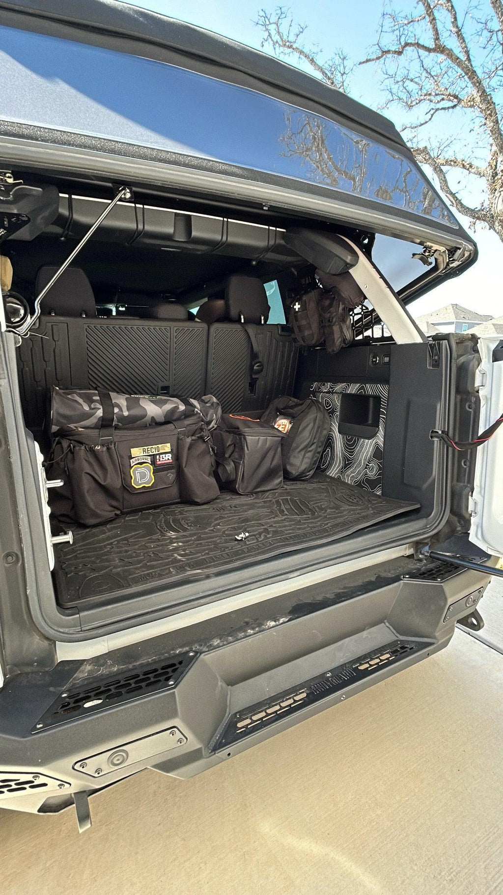 Topo Cargo Area Overlay Kit Part 1 (Printed Series) - 2021+ Bronco 4 Door StickerFab