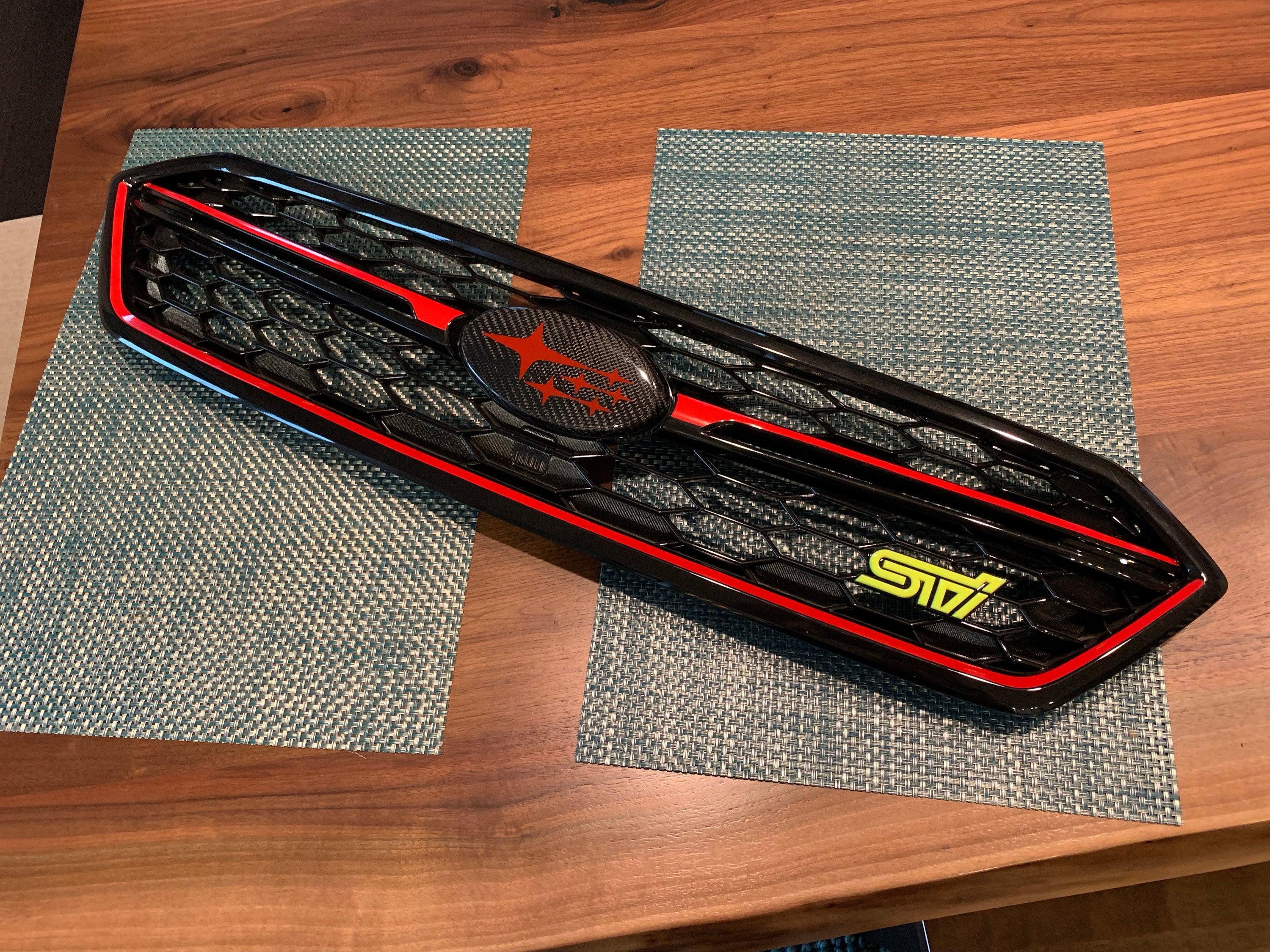Japanese Style Grille Pinstripe - 2018-2021 WRX & STI StickerFab