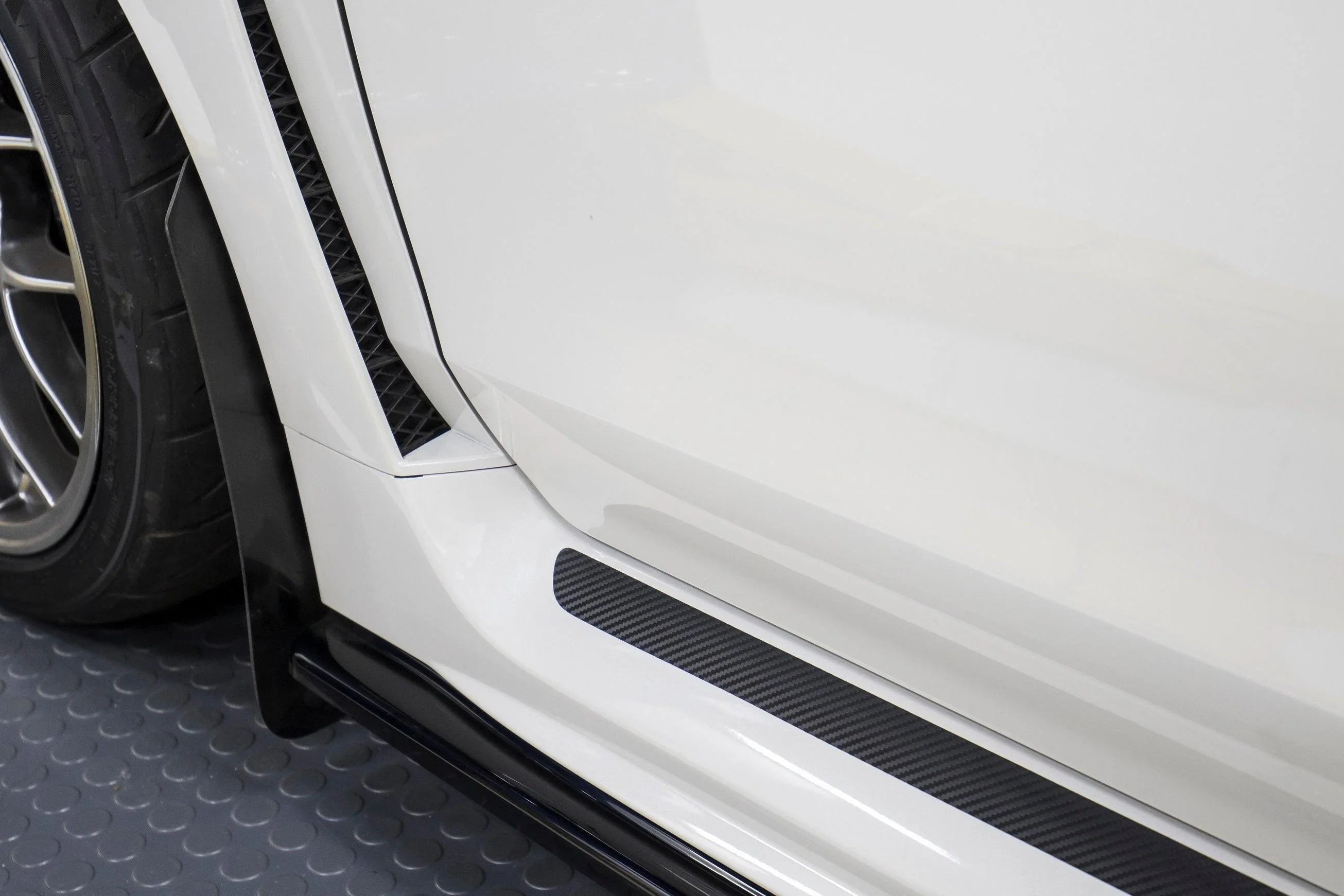 JDM S207 Style 3D Carbon Side Skirt Overlay - 2015-2021 WRX / STI StickerFab