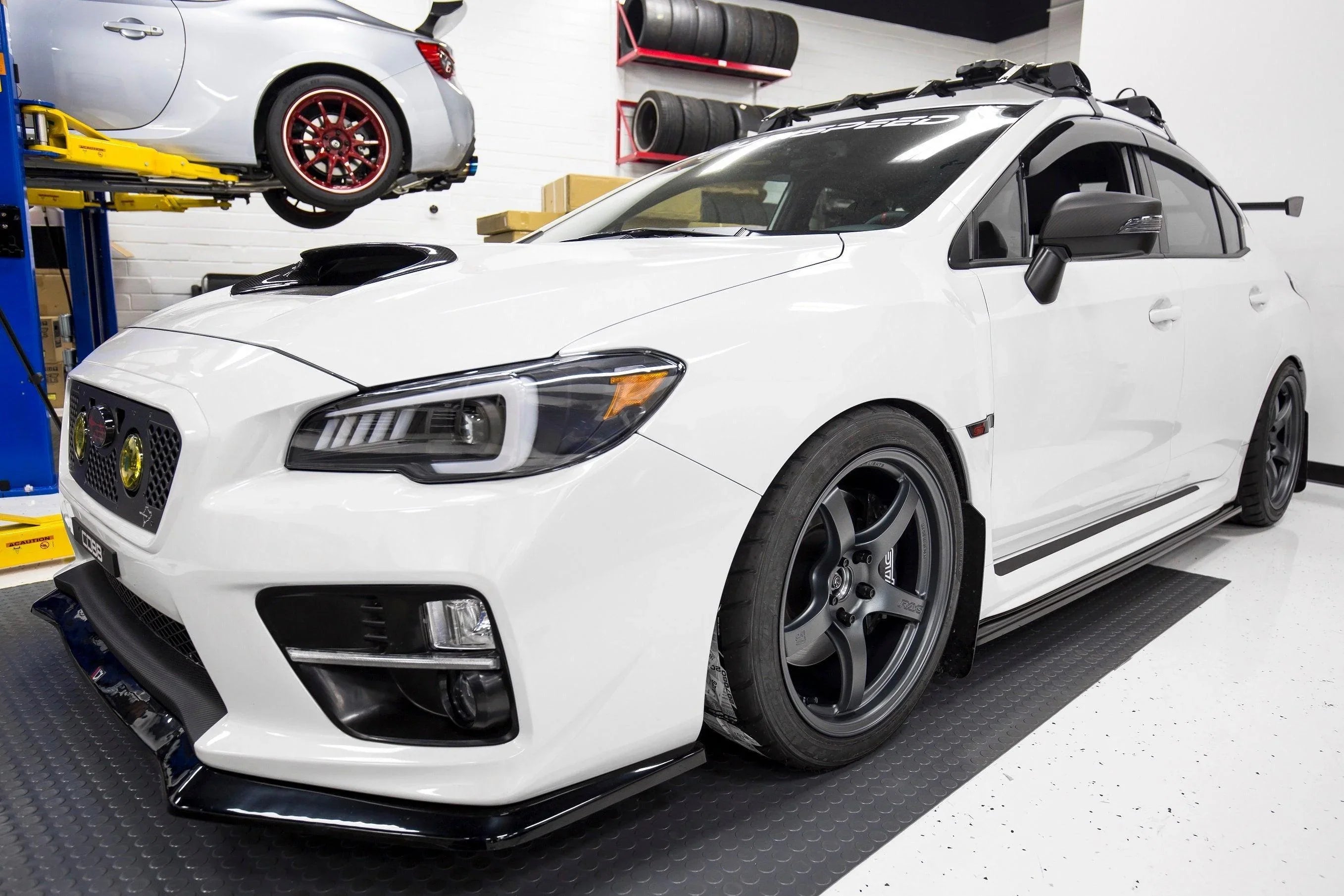 JDM S207 Style 3D Carbon Side Skirt Overlay - 2015-2021 WRX / STI StickerFab