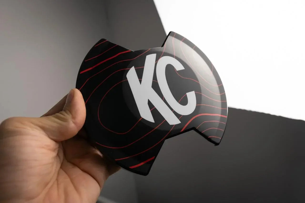 KC HiLITES 6" SlimLite LED Cover Topo Overlays - Universal StickerFab