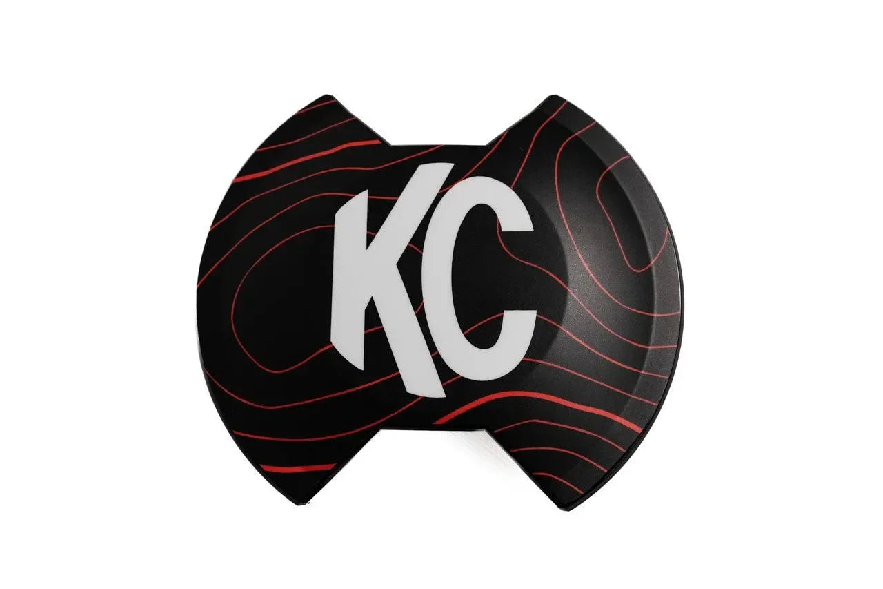 KC HiLITES 6" SlimLite LED Cover Topo Overlays - Universal StickerFab