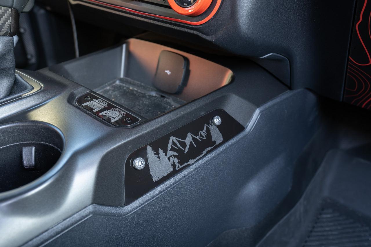 Laser Series Center Grab Handle Delete - 2021+ Bronco StickerFab