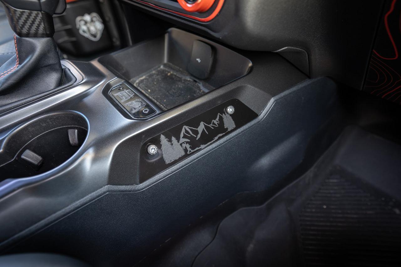 Laser Series Center Grab Handle Delete - 2021+ Bronco StickerFab
