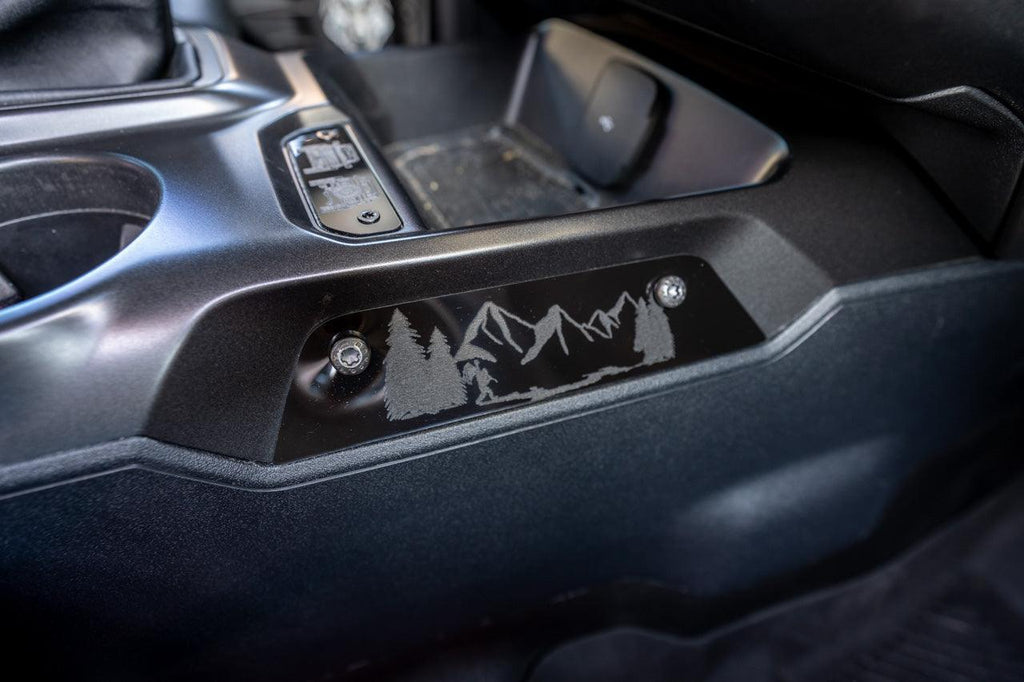 Laser Series Center Grab Handle Delete - 2021+ Bronco StickerFab