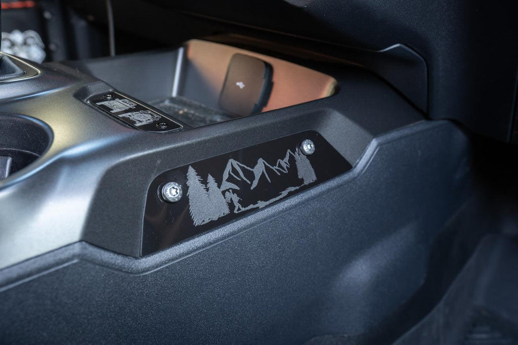 Laser Series Center Grab Handle Delete - 2021+ Bronco StickerFab