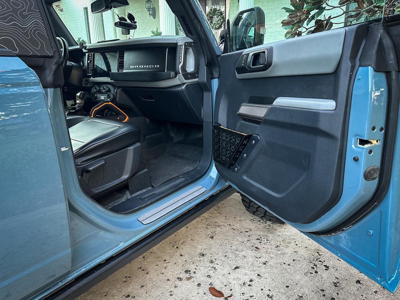 Laser Series Door Sills (Marine EVA Foam) - 2021+ Bronco 2 Door and 4 Door StickerFab