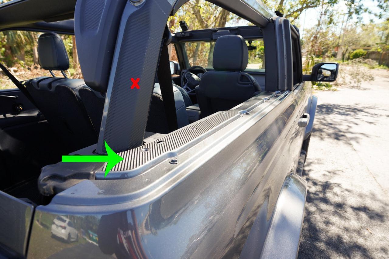 Ledge Protection - 2021+ Bronco 2/4 Door StickerFab