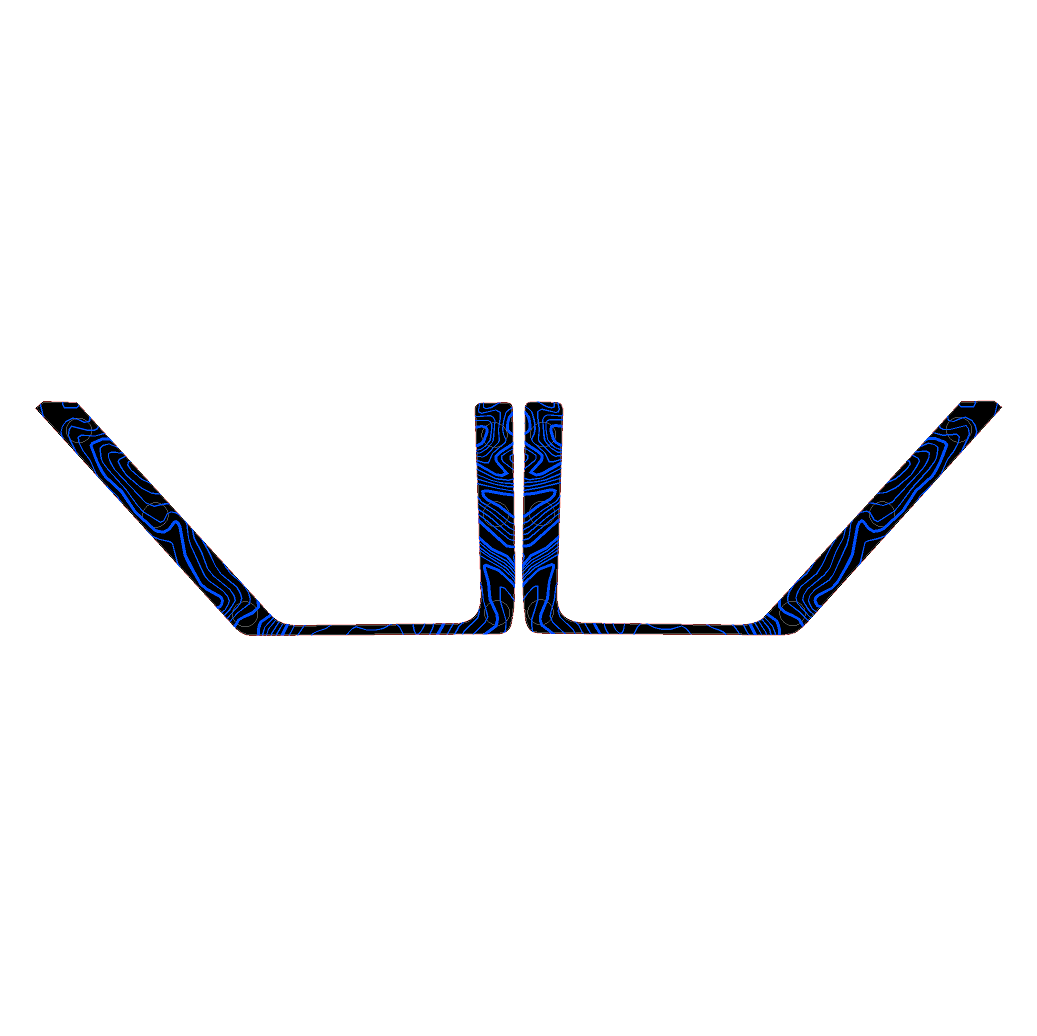Topo Rear Door Net Trim Overlay Kit (Printed Series) - 2021+ Bronco StickerFab