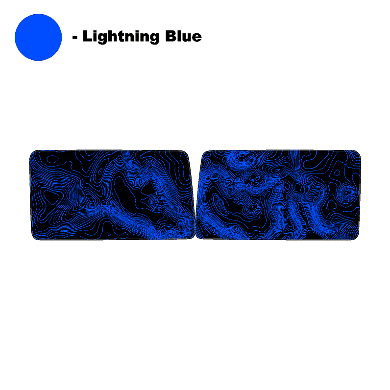 Topo Hardtop Side Window Overlays - 2021+ Bronco 4 Door StickerFab