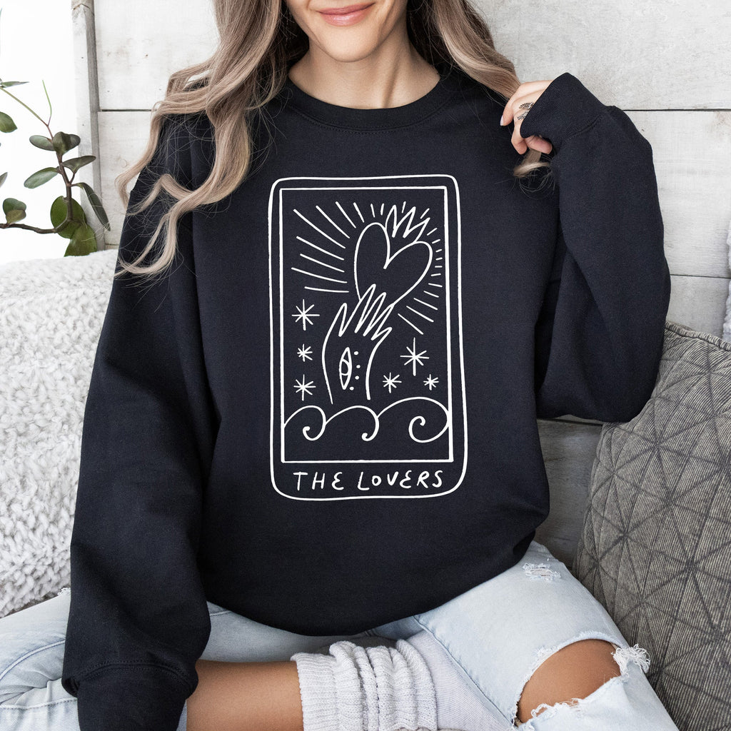Lovers Tarot, Mystical, Magic, Sweatshirt, Valentine's Day Refinery No. 1