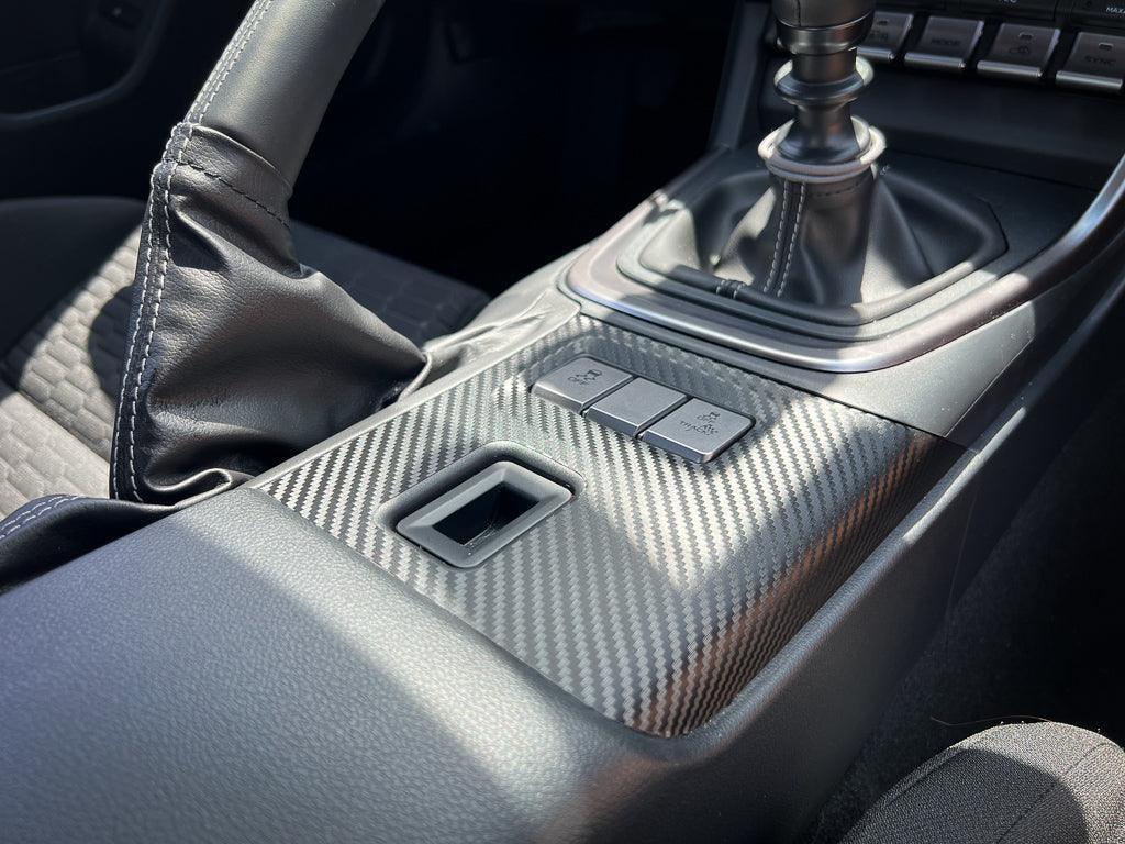Lower Console Trim 3D Carbon Overlay - 2022+ BRZ / GR86 StickerFab