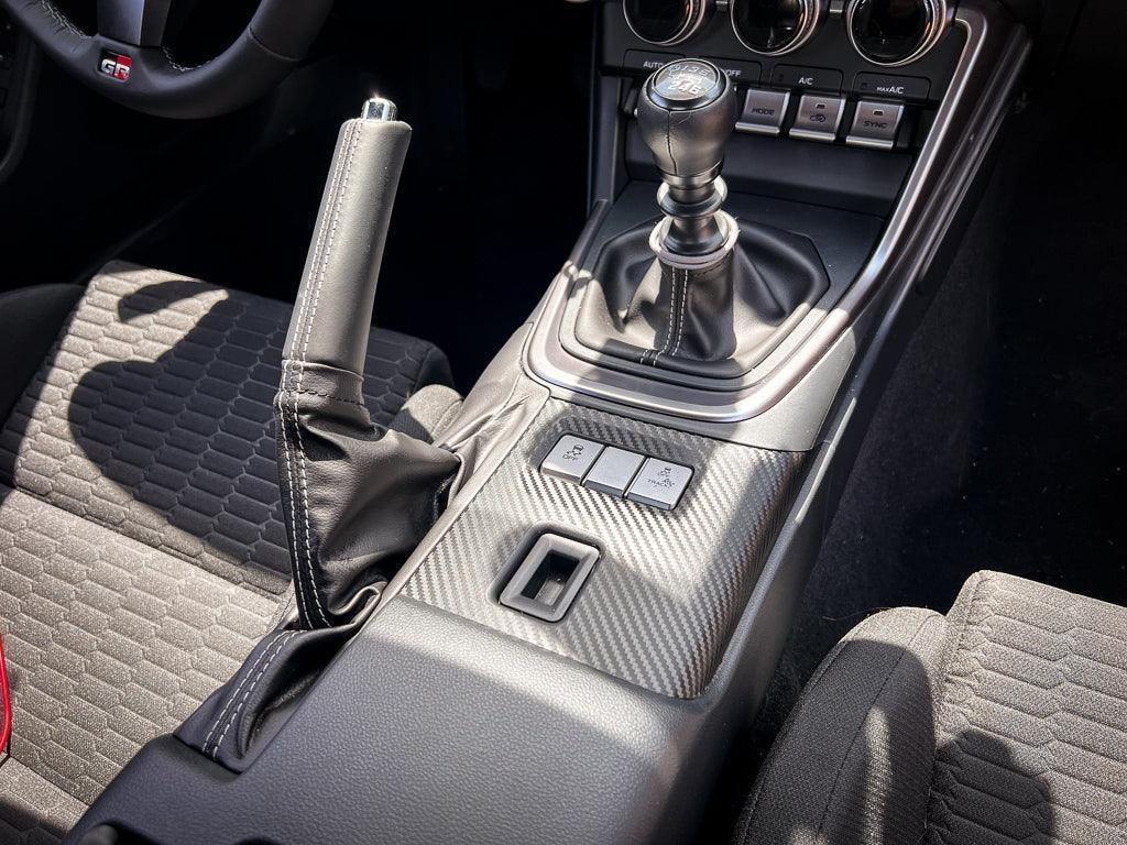 Lower Console Trim 3D Carbon Overlay - 2022+ BRZ / GR86 StickerFab