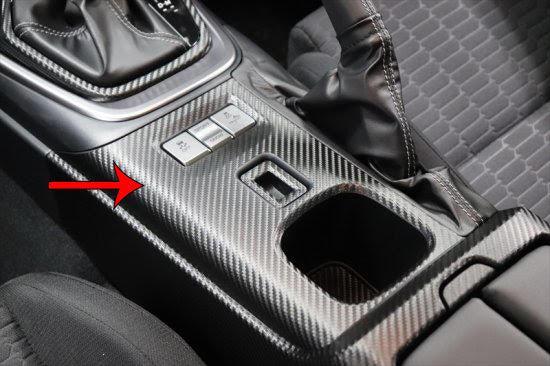 Lower Console Trim 3D Carbon Overlay - 2022+ BRZ / GR86 StickerFab