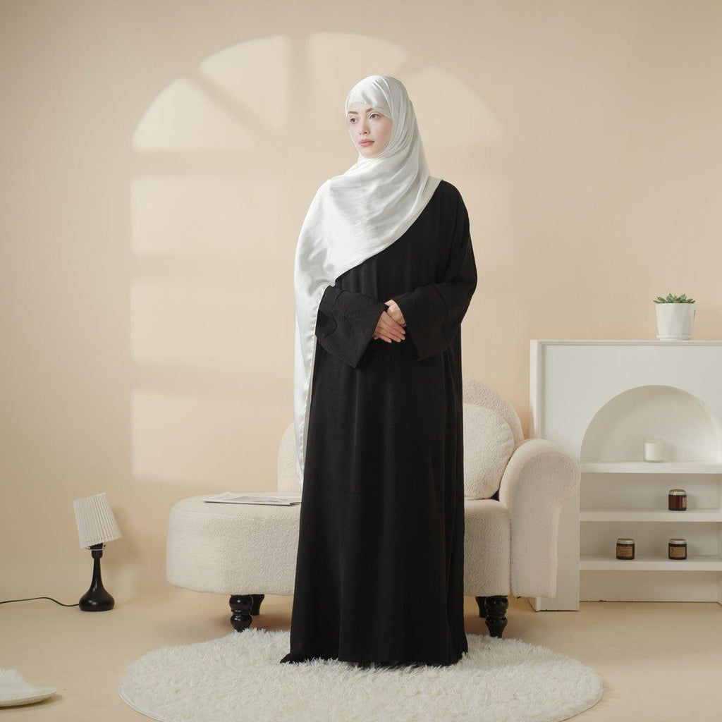 Simple Vintage Pleated Abaya (MA042) Mariam's Collection