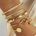 Retro Simple Mixed Open Bracelet(MAC202) Mariam's Collection