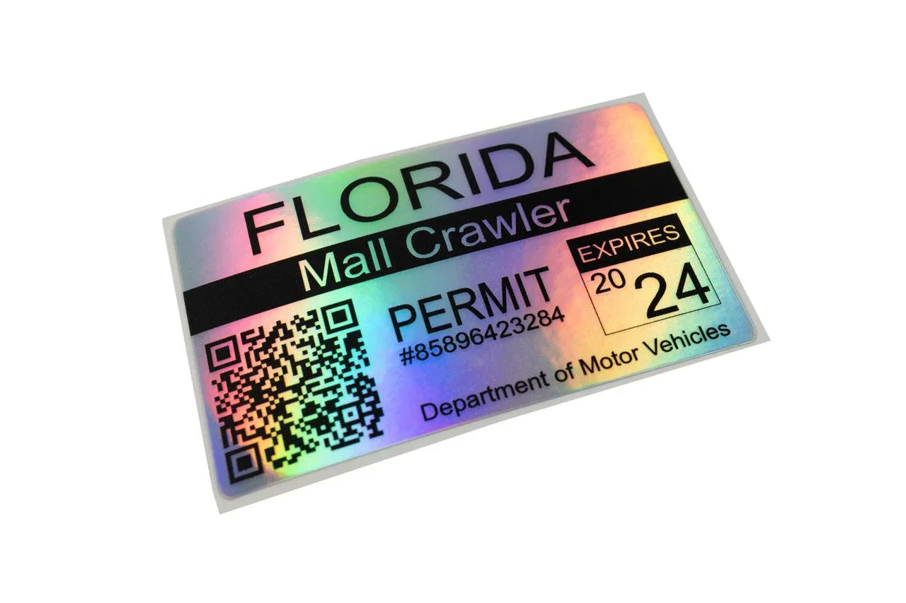 Mall Crawler Permit Sticker 3.5" - All States StickerFab