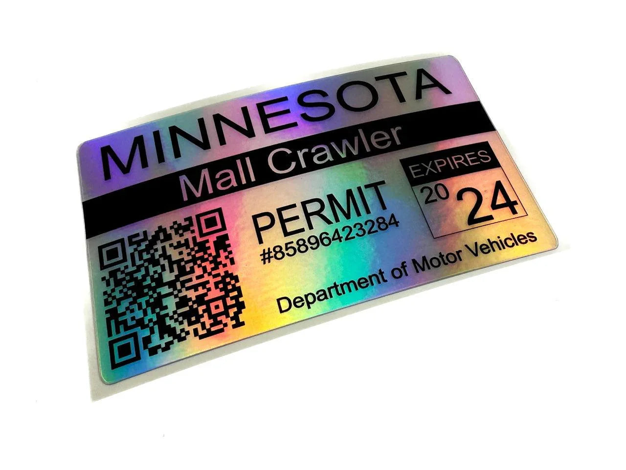 Mall Crawler Permit Sticker 3.5" - All States StickerFab